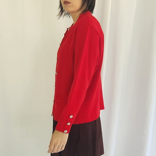 60s Red Cardigan