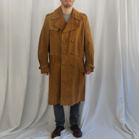 70s/80s Leather Trench Coat