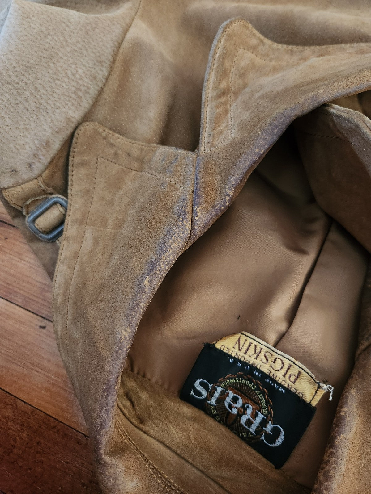 70s/80s Leather Trench Coat
