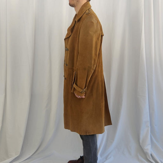 70s/80s Leather Trench Coat
