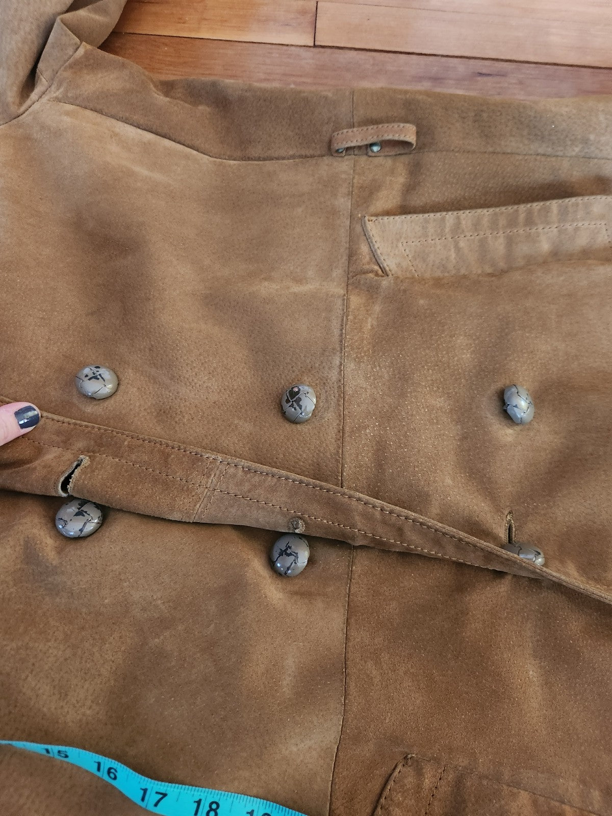 70s/80s Leather Trench Coat