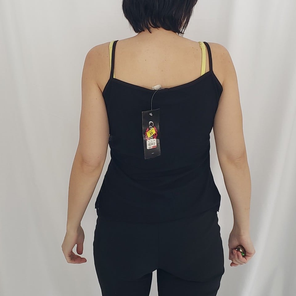 Y2K Deadstock Black Coquette Top