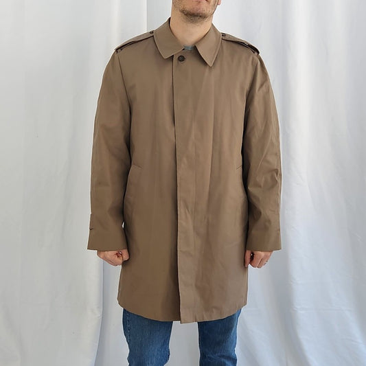 90s Taupe Trench Coat
