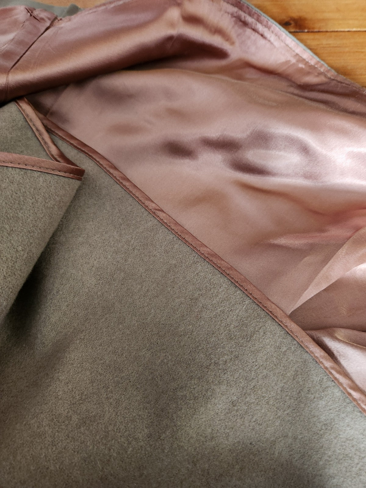 90s Classic Trench Coat with Wool Liner