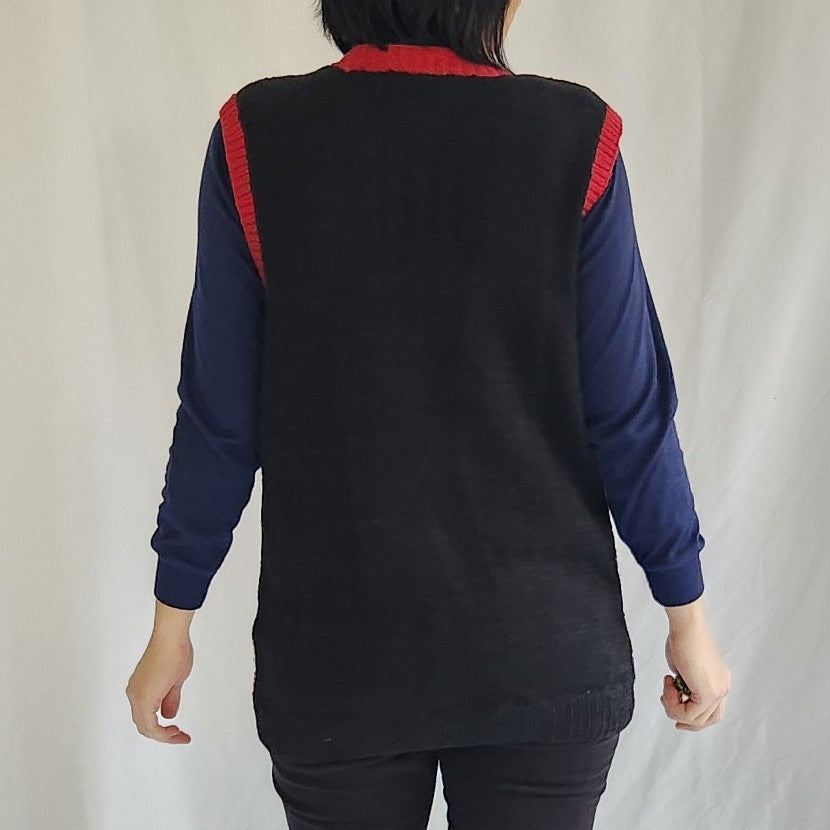 90s Book Theme Sweater Vest