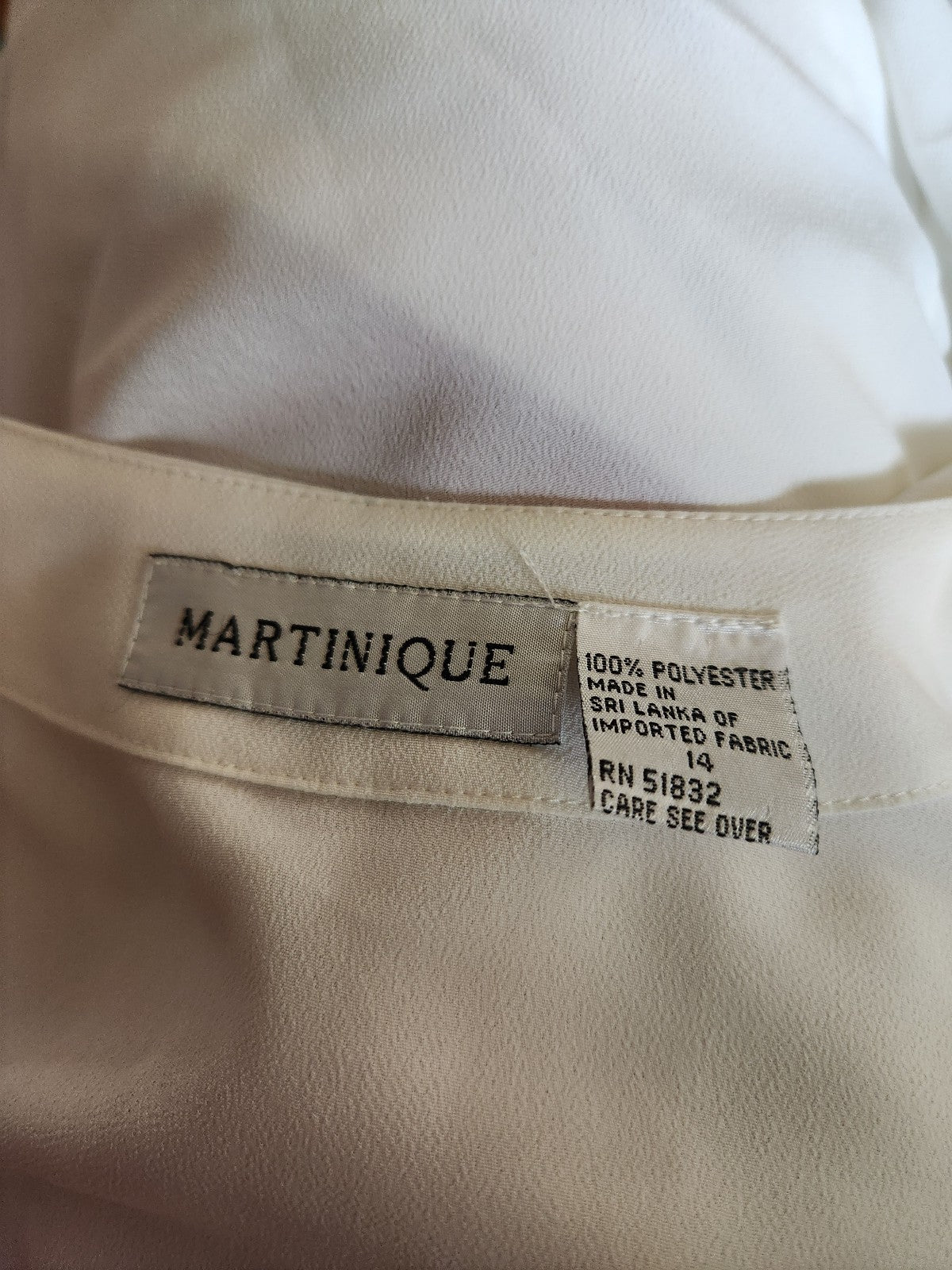 90s White Button Down Blouse
