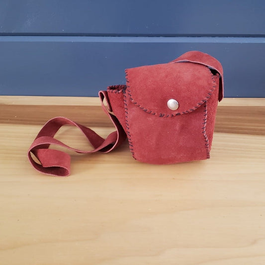 Vintage Hand Made Suede Mini Bag