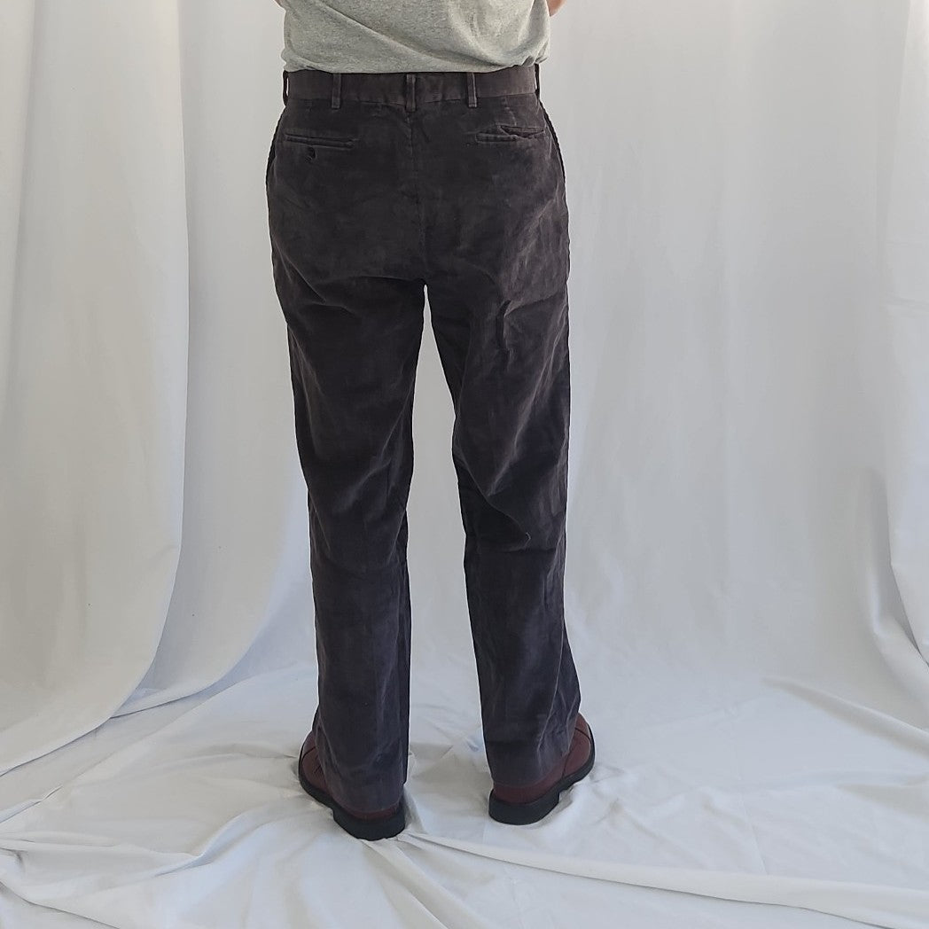 90s Dark Gray Corduroy Pants