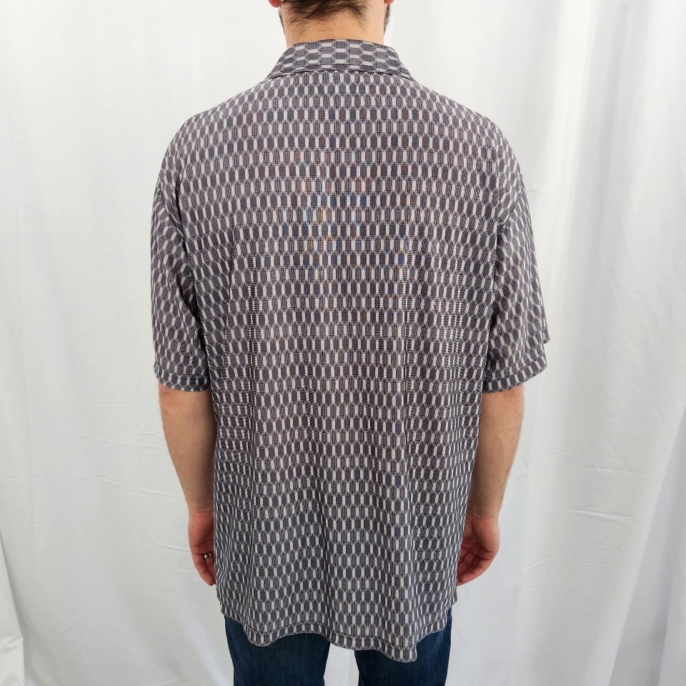Y2K Gray Satin Shirt