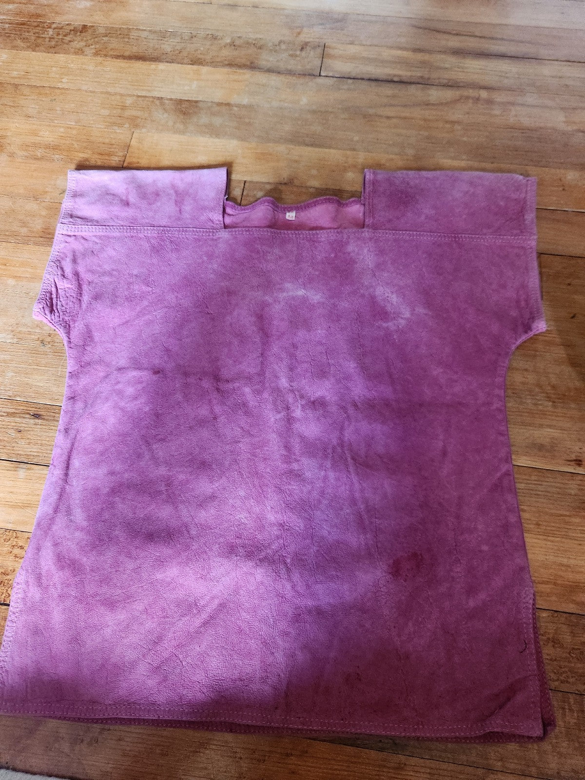 90s Pink Suede Square Neck Top