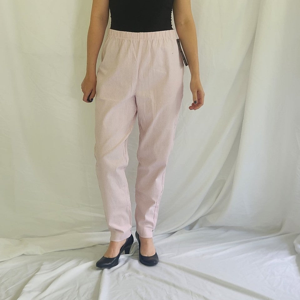90s/Y2K Deadstock Pink and Purple Plaid Pants
