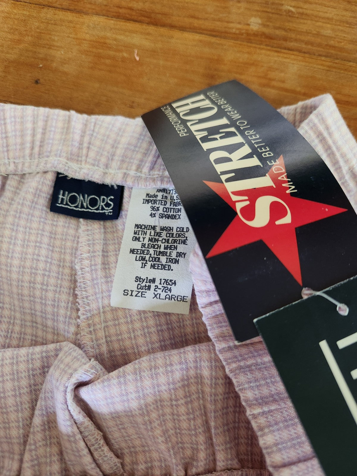 90s/Y2K Deadstock Pink and Purple Plaid Pants