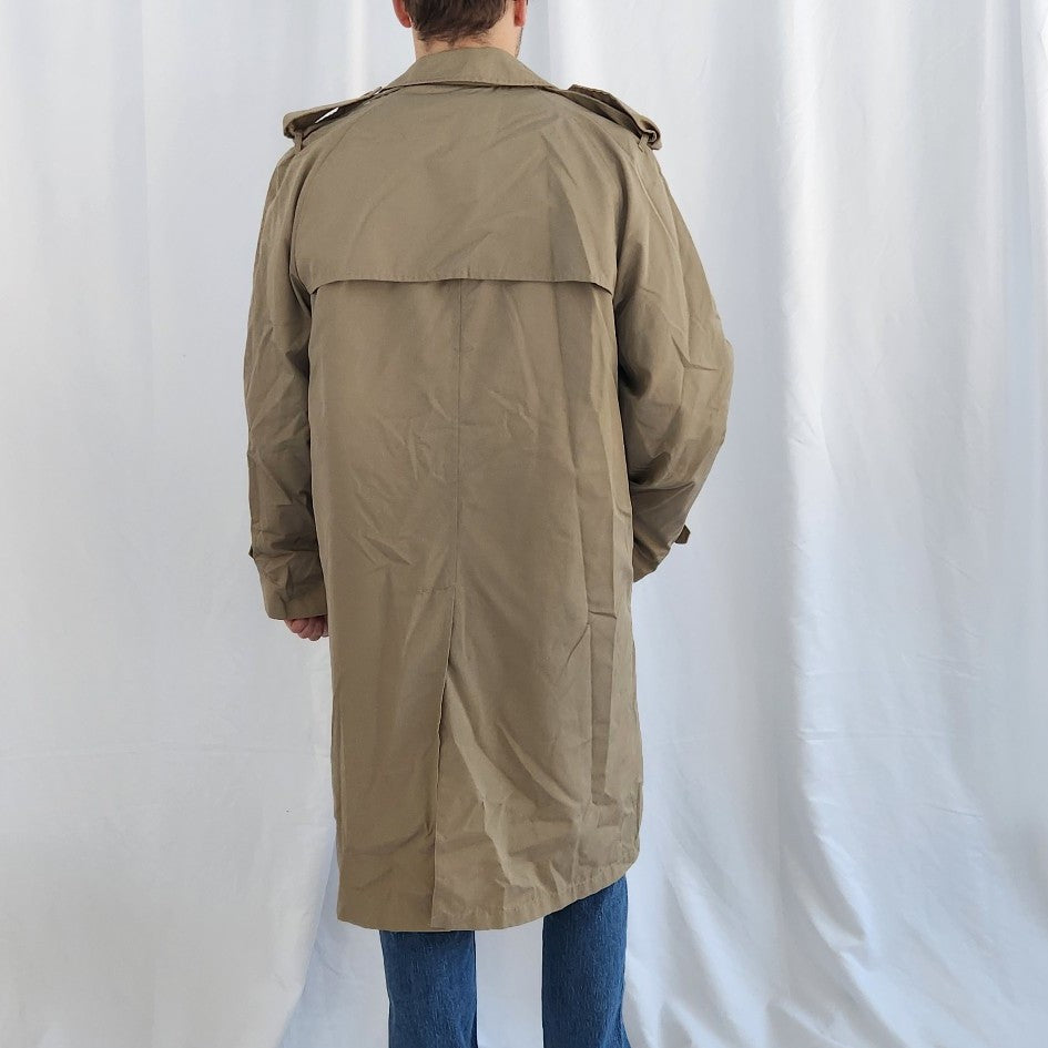 80s/90s Classic Beige Trench Coat