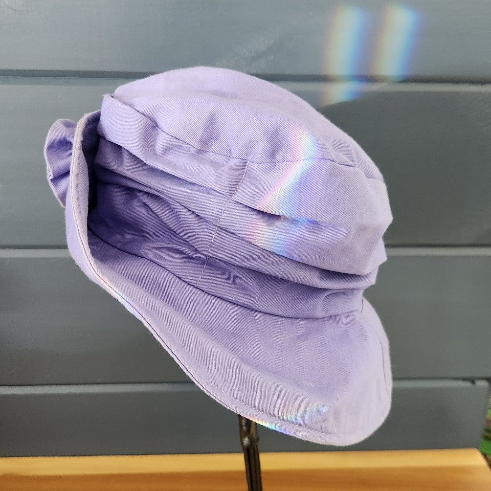 90s Purple Hat with Rose
