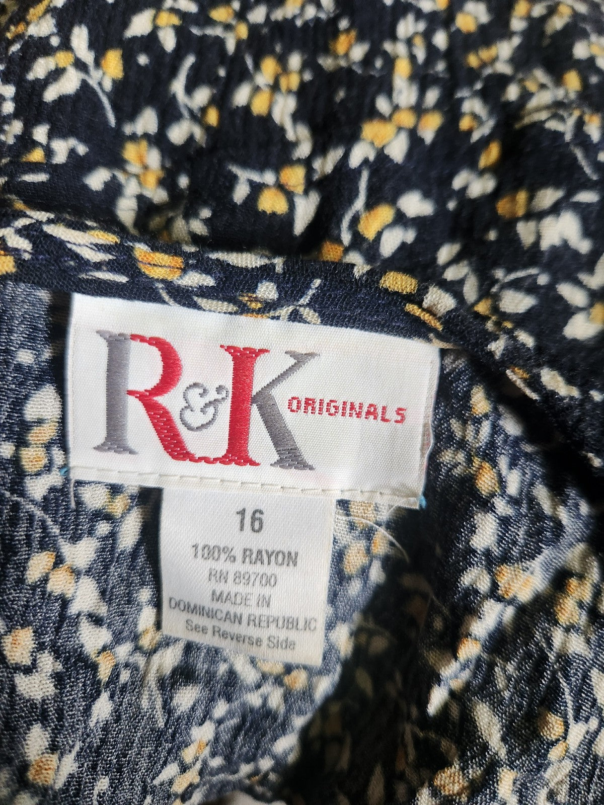 90s/00s Blue and Yellow Floral Dress and Top Set