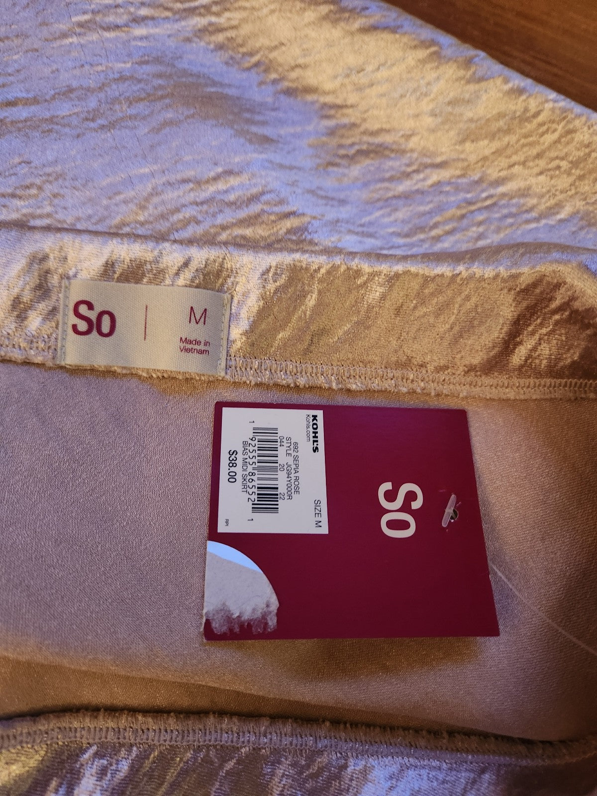 Y2K Deadstock Pink Satin Skirt