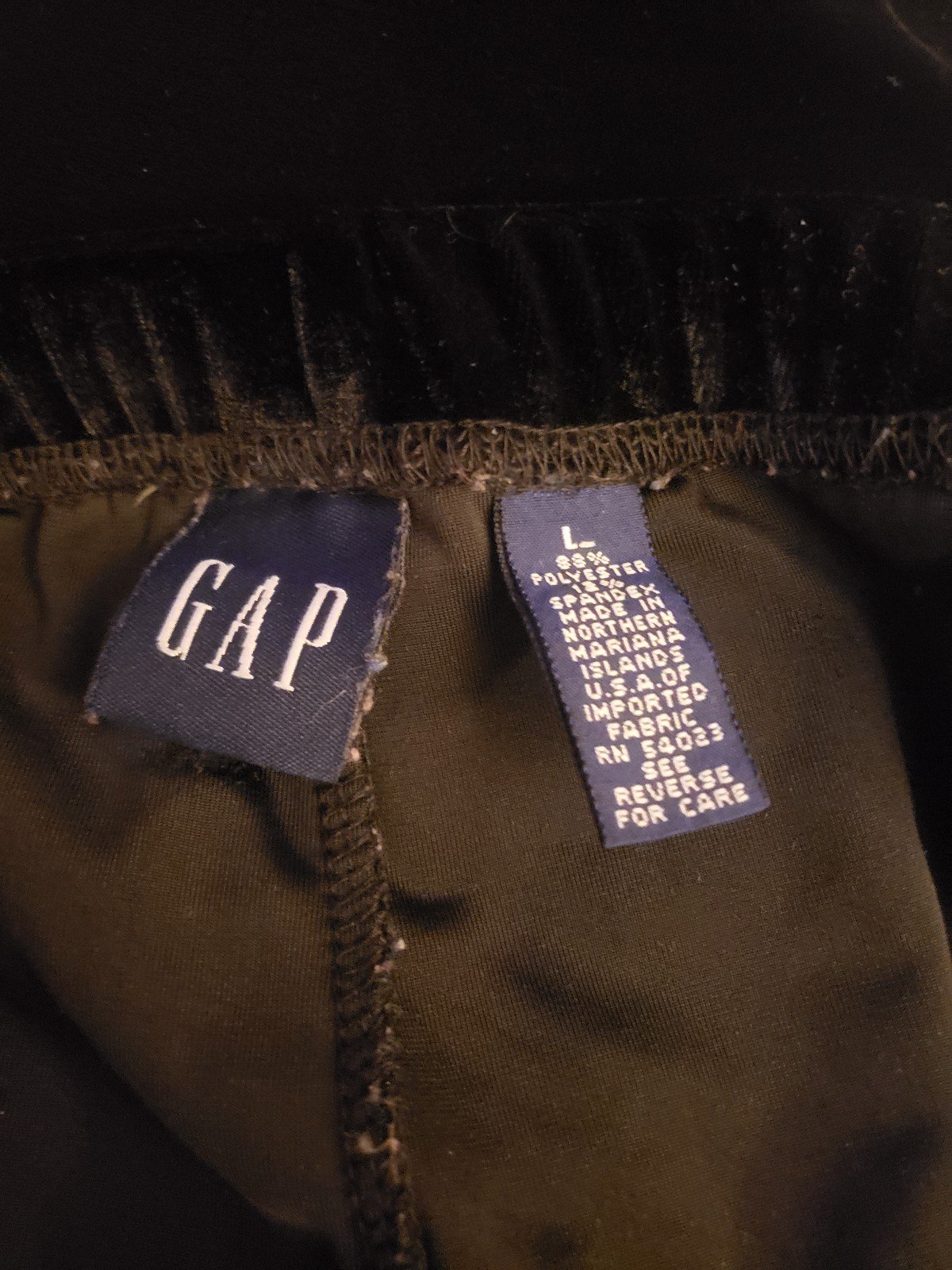 Gap Black Velvet Pants