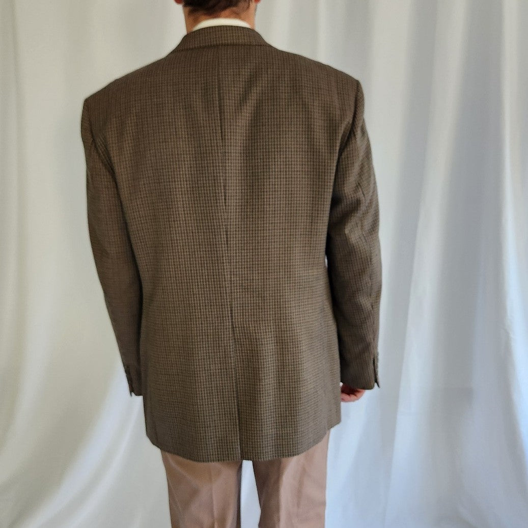 90s Brown and Black Blazer