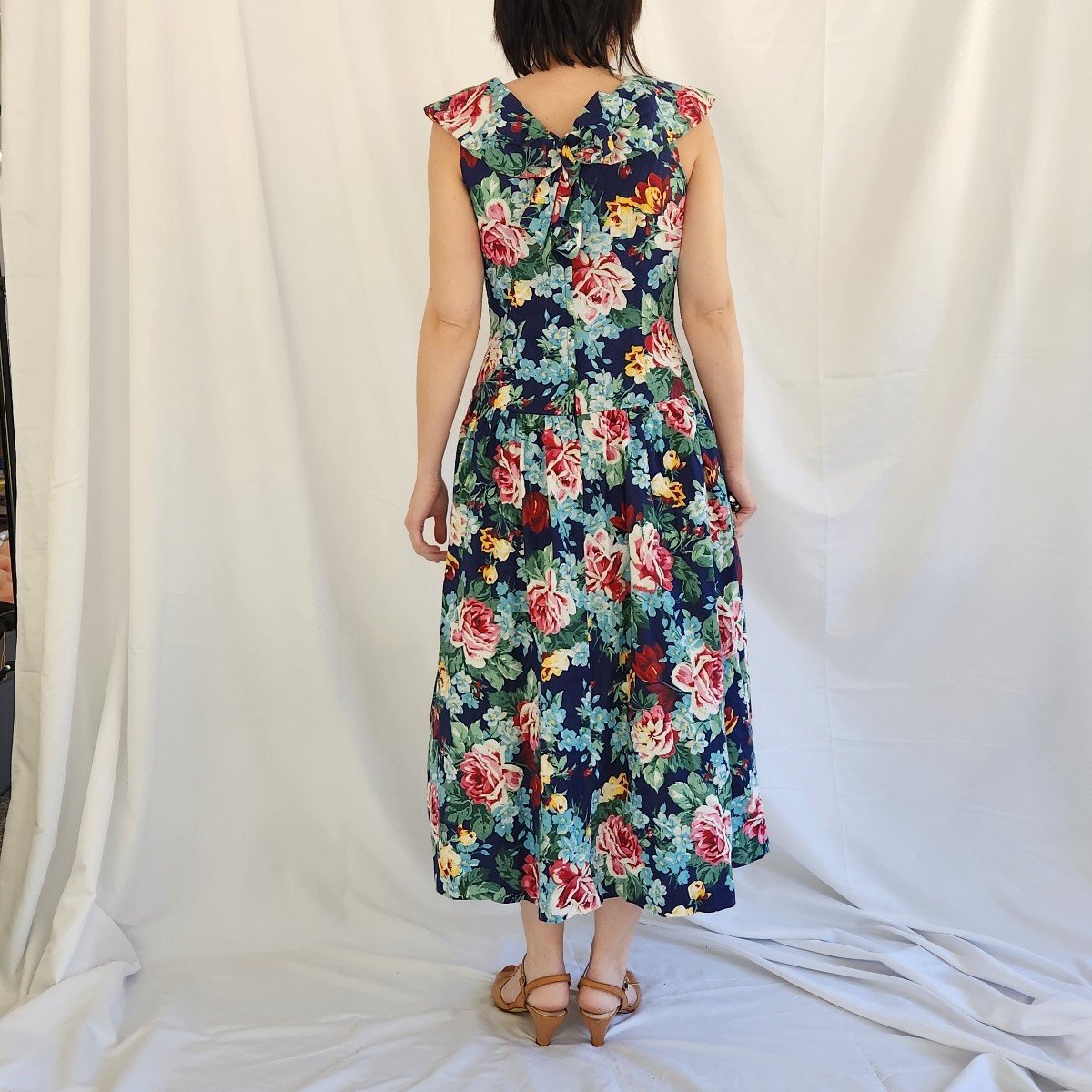 90s Floral Cotton Dress
