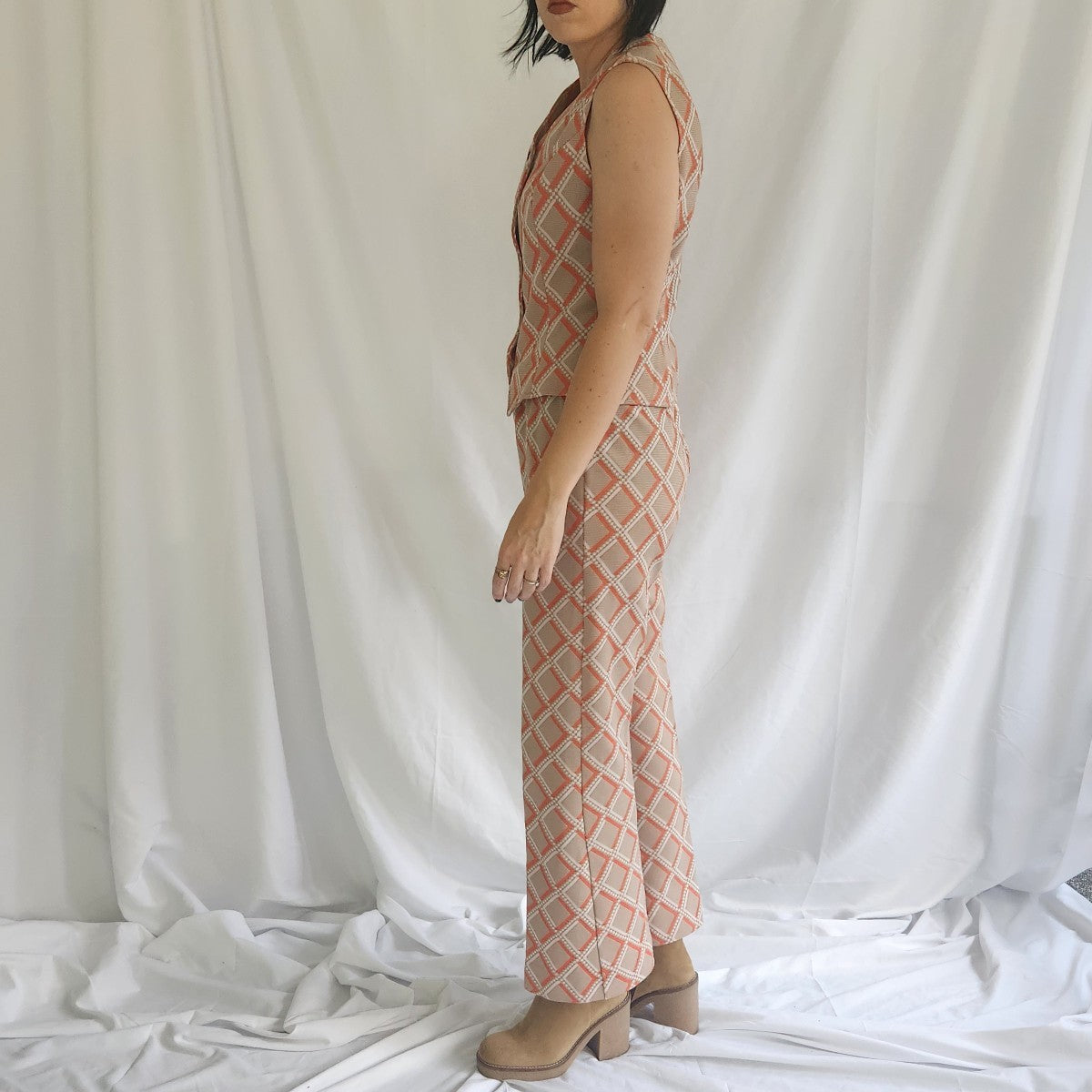 70s Tan and Orange Leisure Set