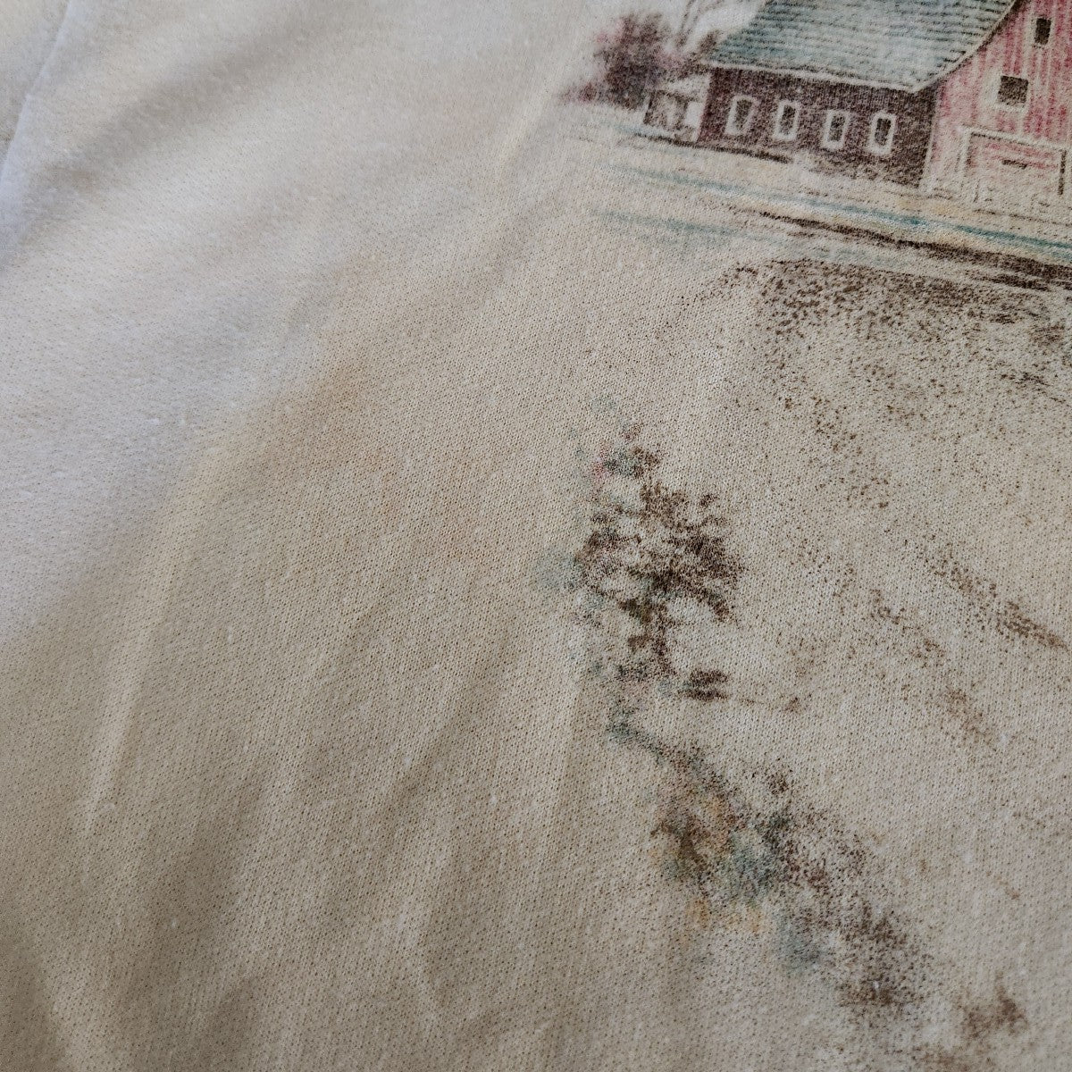 00s Grandmacore Fall Scene Crew Neck Sweatshirt