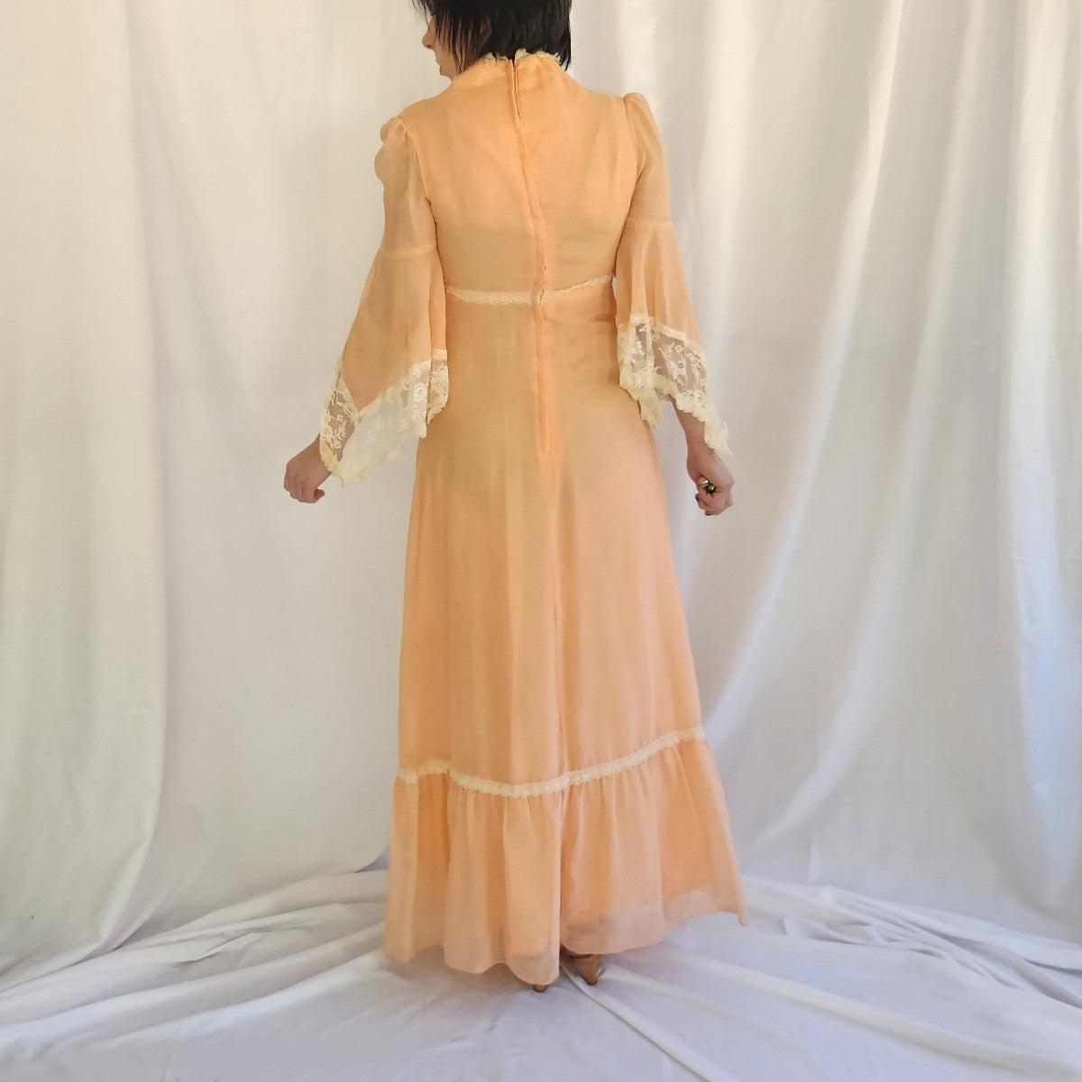 70s Pink Home Made Prairie Dress