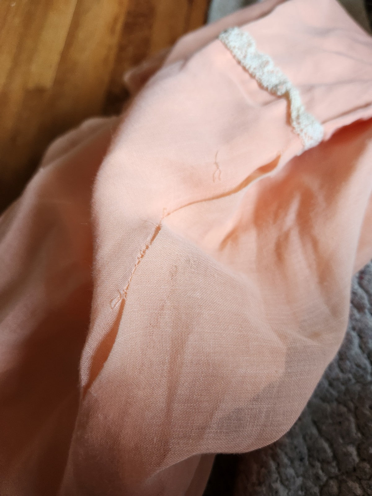 70s Pink Home Made Prairie Dress