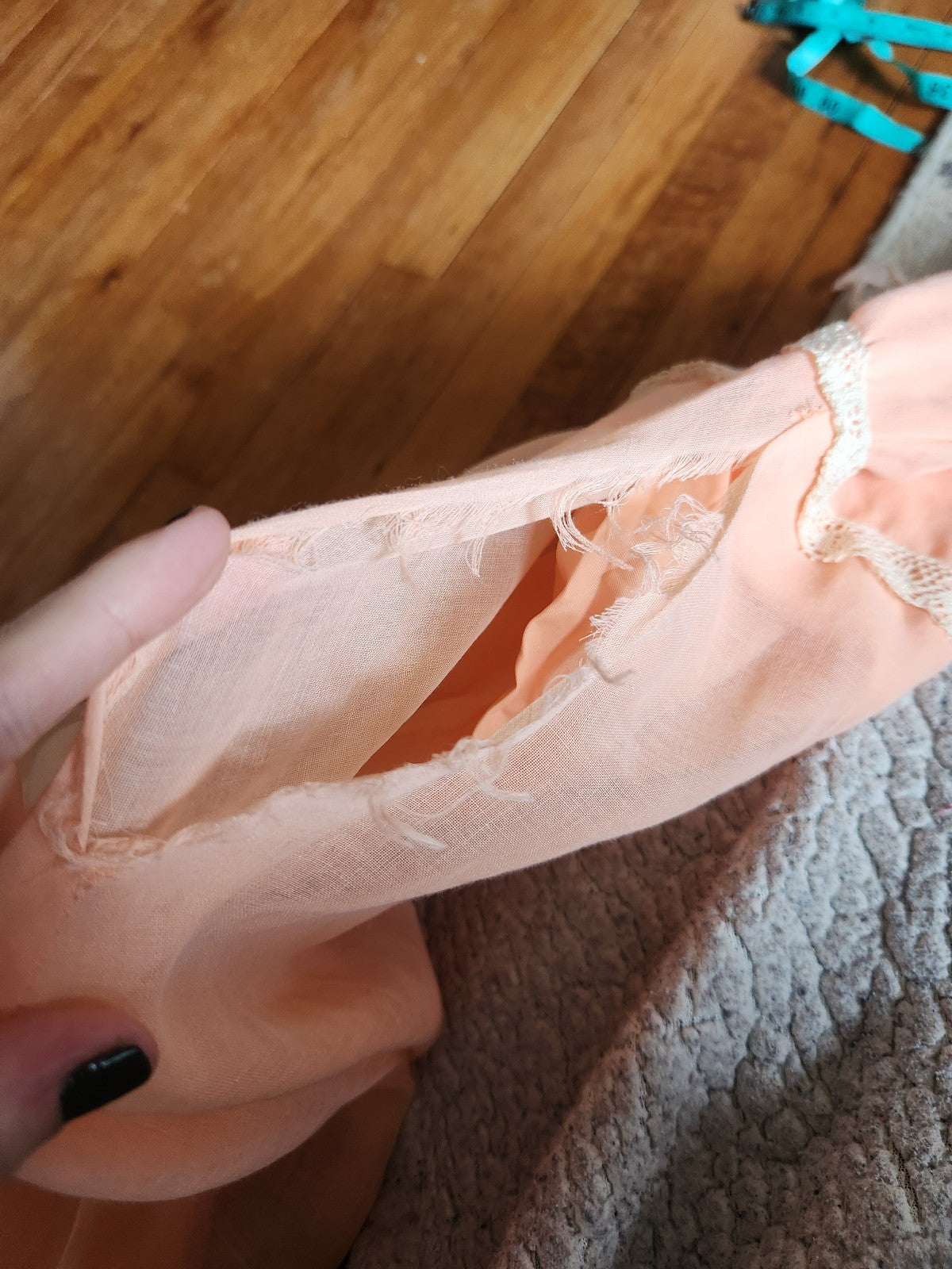 70s Pink Home Made Prairie Dress