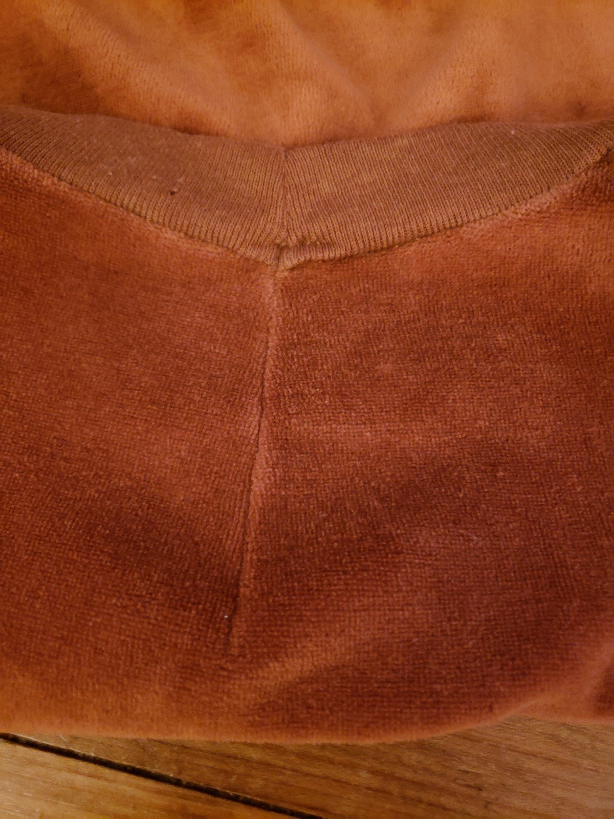 70s Rust Colored Velour Sweatshirt