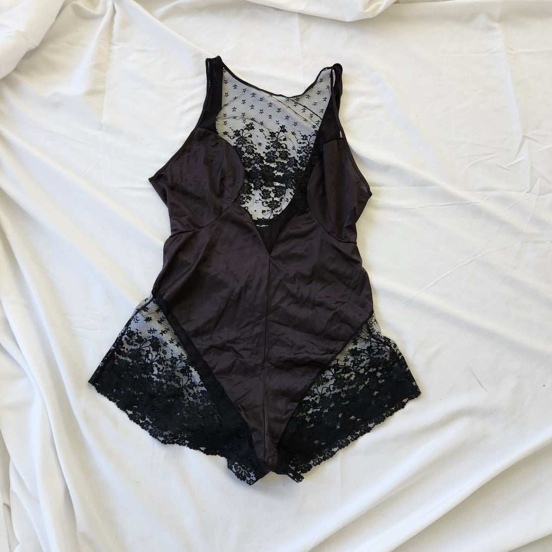 80s/90s Black Lacy Teddie
