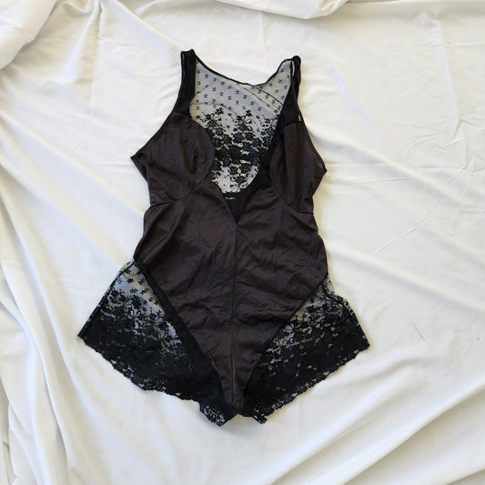 80s/90s Black Lacy Teddie