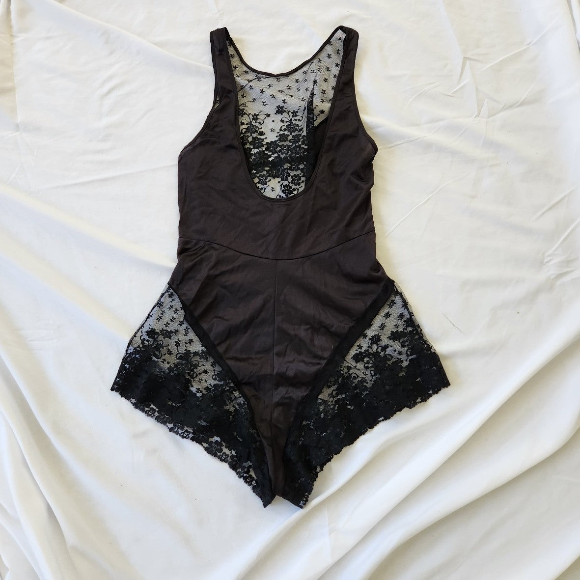 80s/90s Black Lacy Teddie