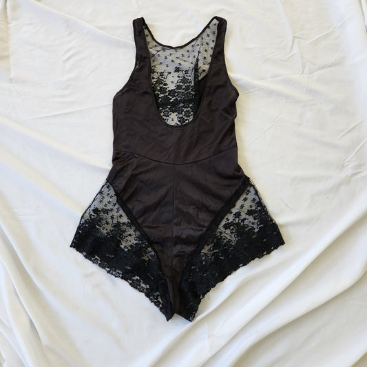 80s/90s Black Lacy Teddie