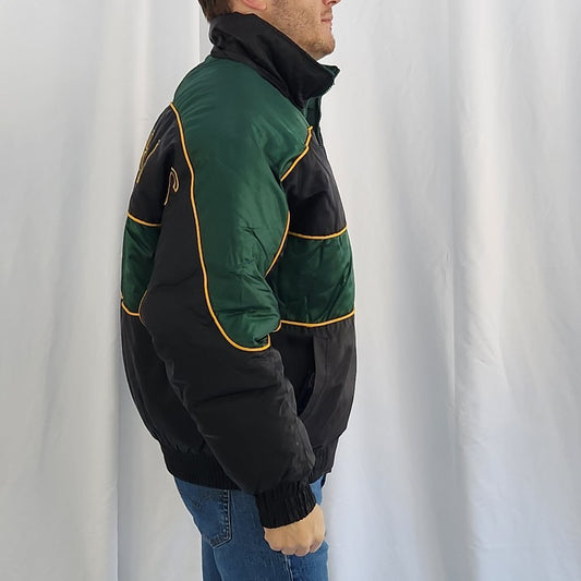 90s Green Bay Packers Reversible Puffer Coat