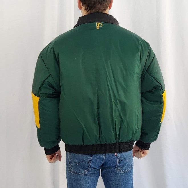 90s Green Bay Packers Reversible Puffer Coat