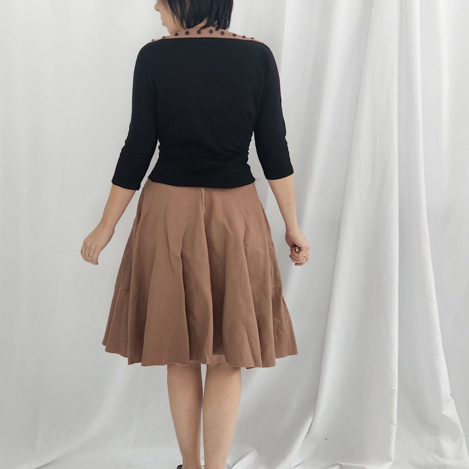 60s Hand Made Felt Skirt and Matching Top