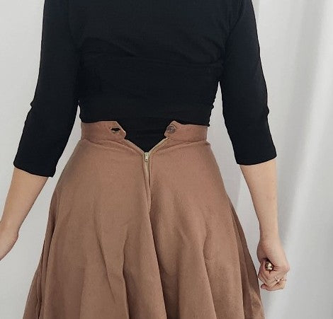 60s Hand Made Felt Skirt and Matching Top