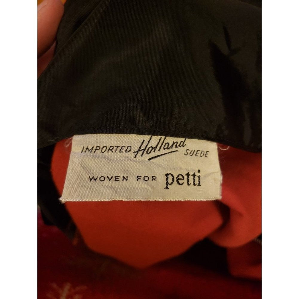 60s Orange Faux Suede Jacket