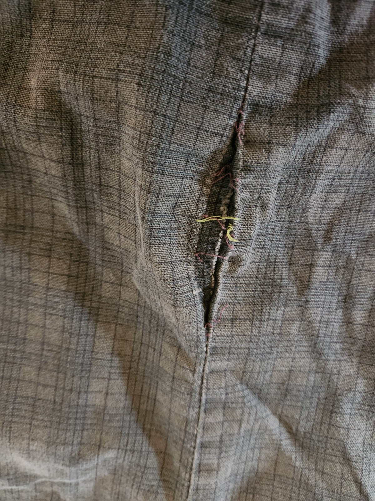 60s Home Made Green Plaid Shorts