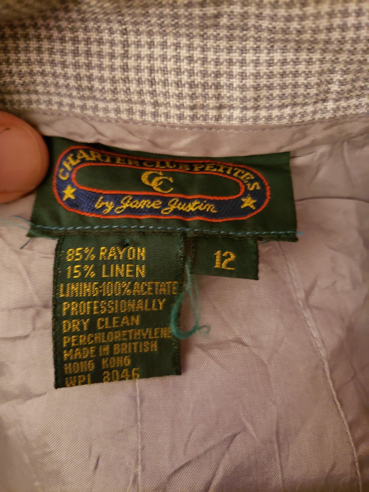 80s/90s Gray and White Plaid Pencil Skirt