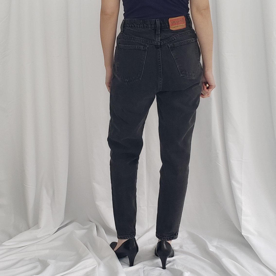 80s/90s Sasson Black High Rise Jeans