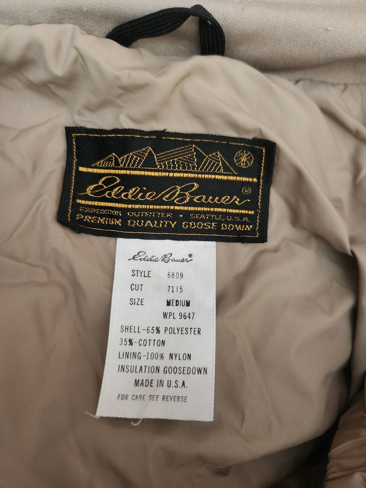 90s Eddie Bauer Down Filled Hunting/fishing Vest
