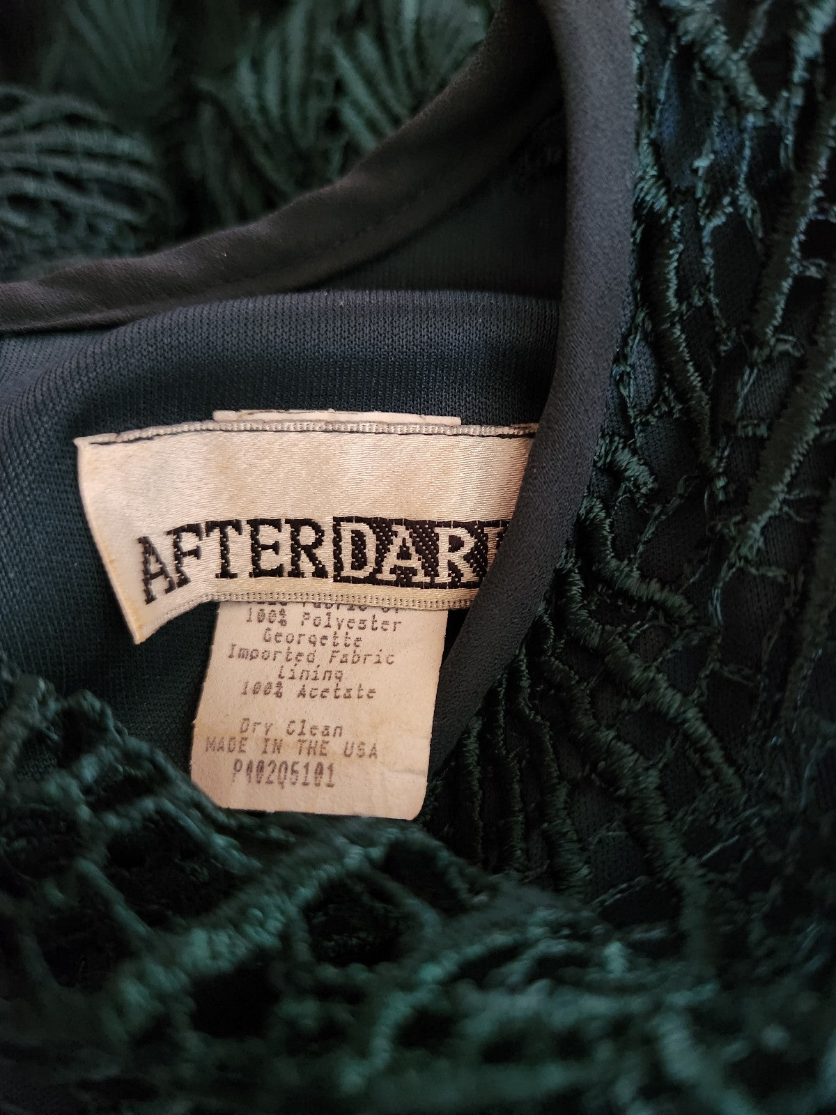 90s Emerald Green Party Dress