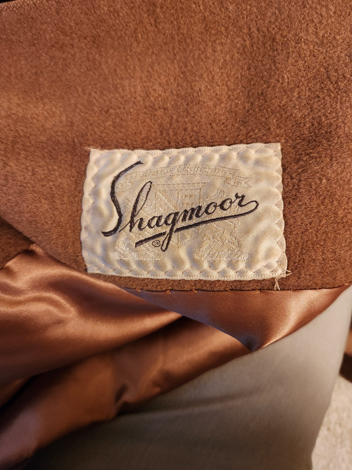 60s Wool Coat with Mink Collar