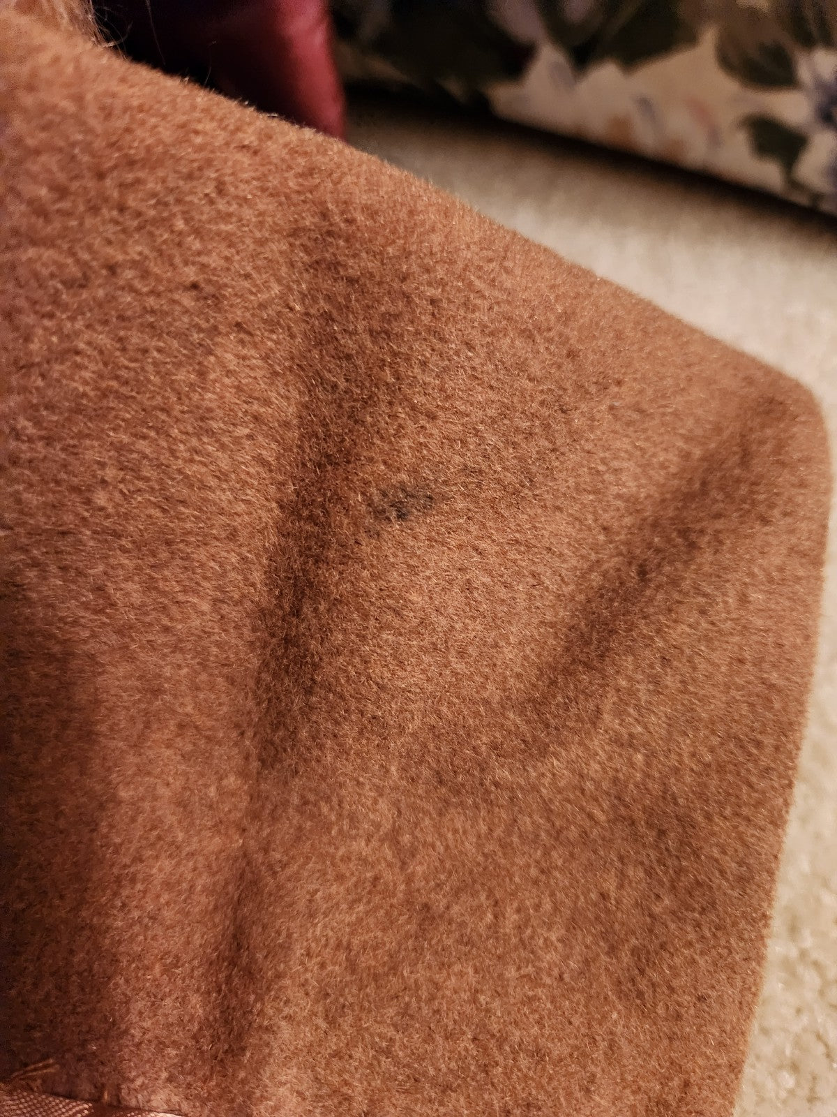 60s Wool Coat with Mink Collar