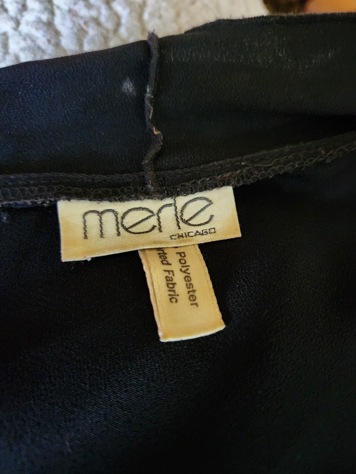 90s Black Flowy Vest