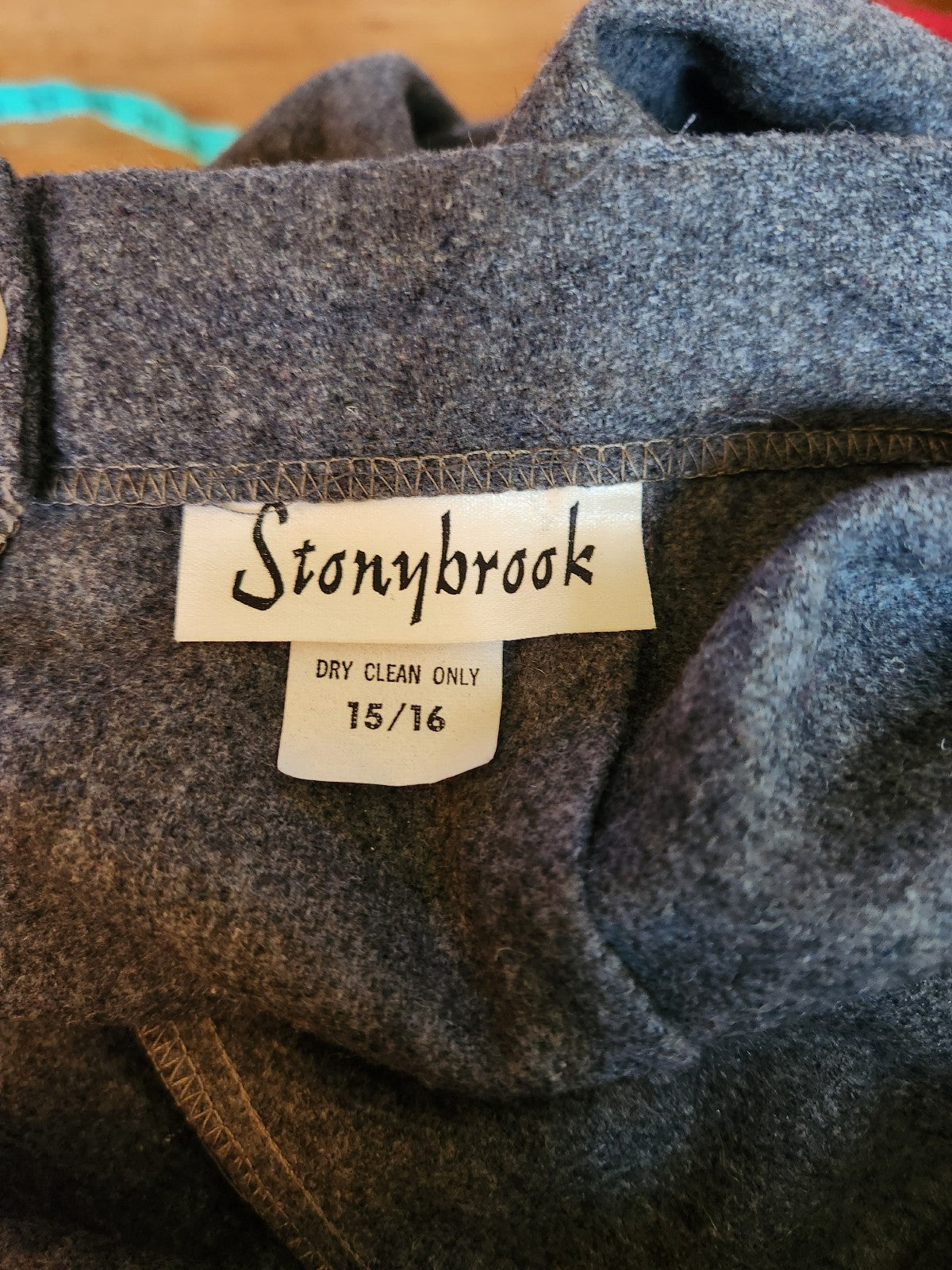 80s Gray Wool Blend(?) Skirt