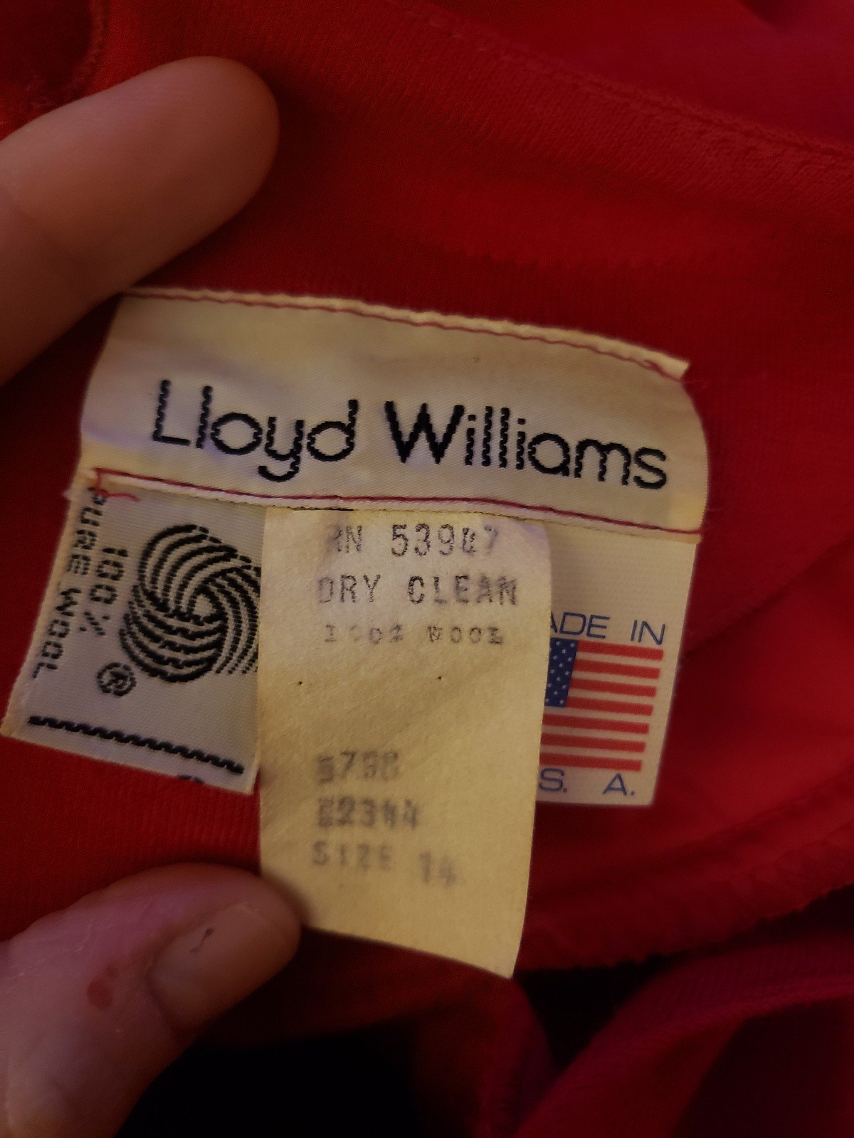 80s/90s Pink Wool Midi Dress