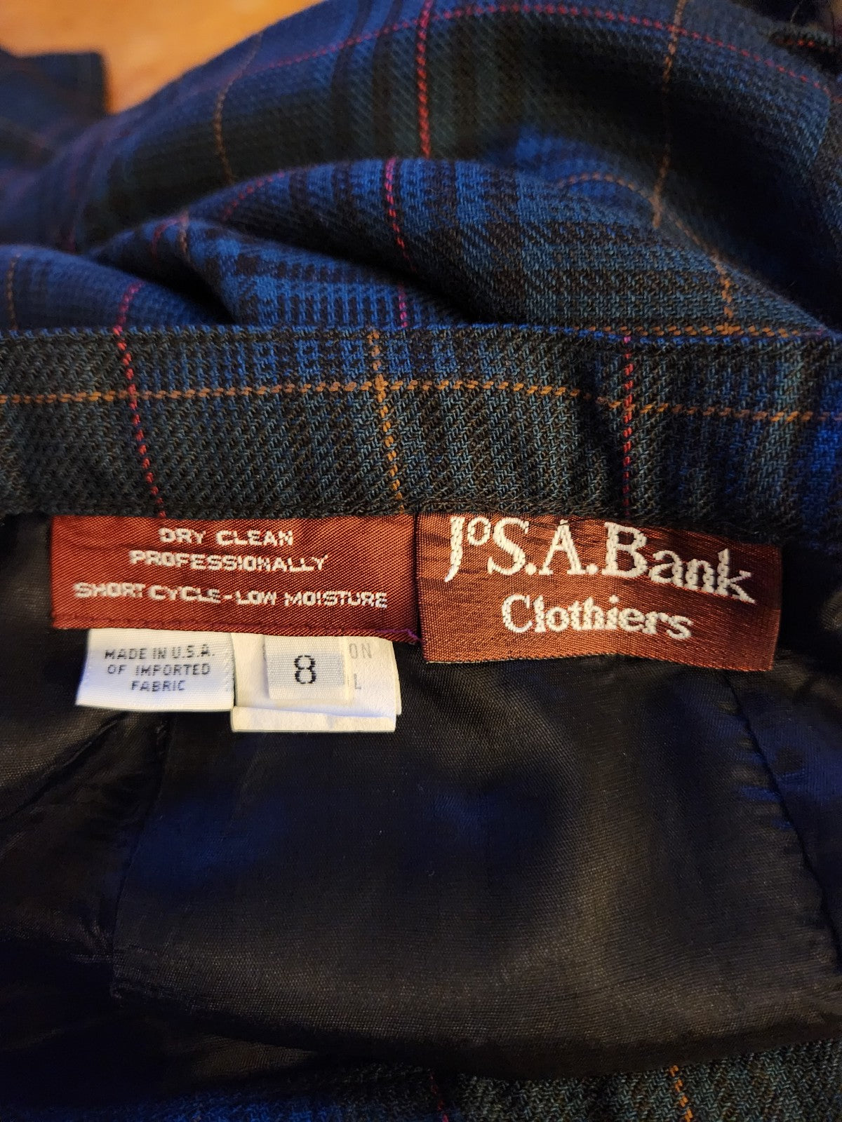 90s Green Plaid Pencil Skirt