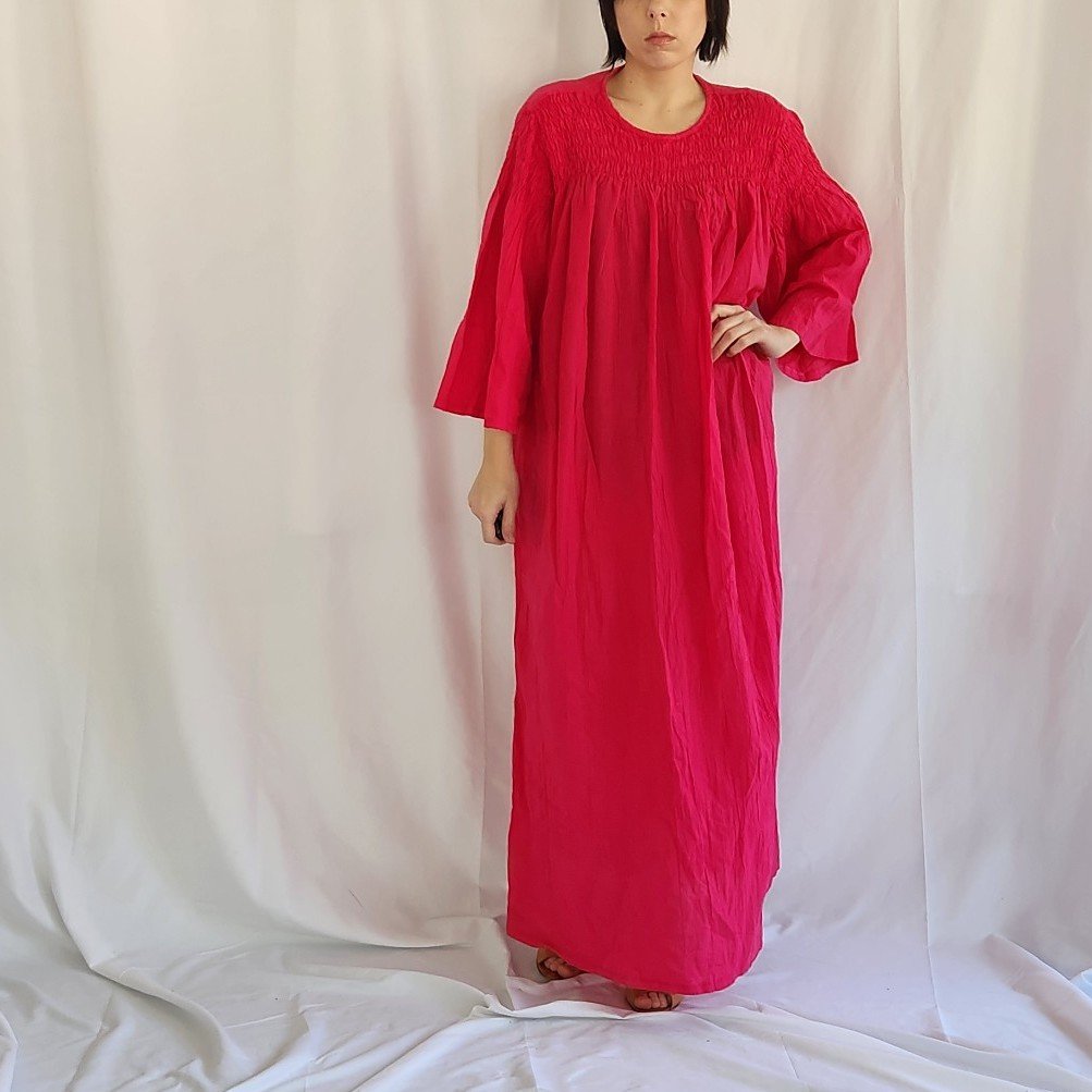 70s Fuschia Caftan